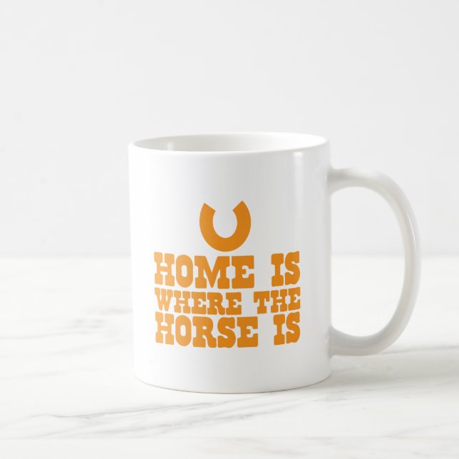 Hemmet är där Horse är Kaffemugg (Höger)
