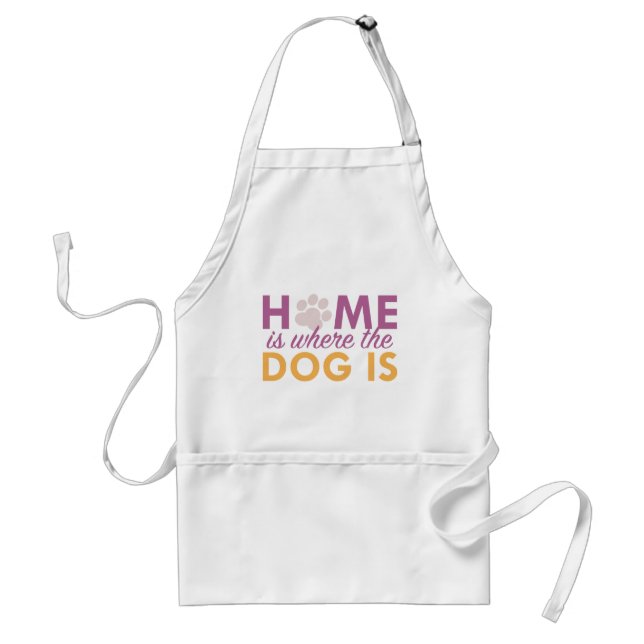 Hemmet är där Hund är Förkläde (Framsidan)