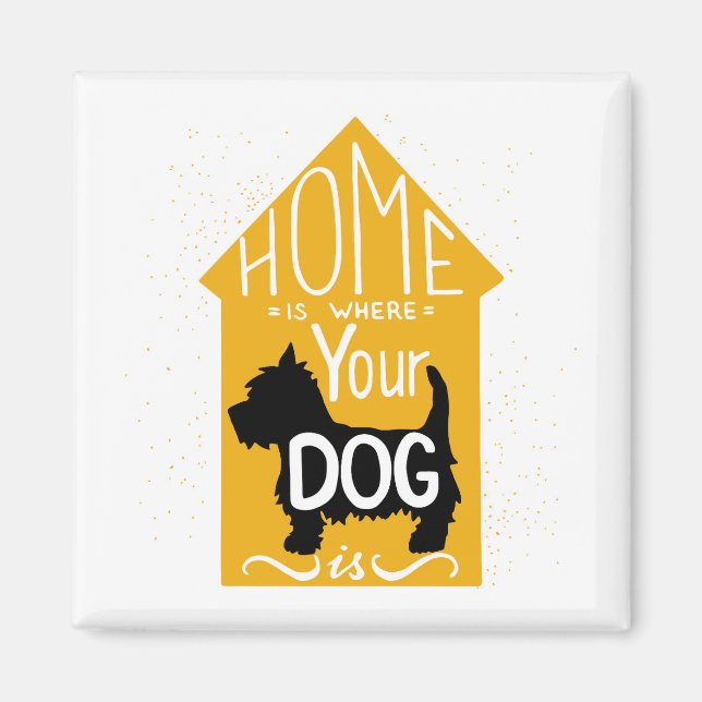 Hemmet är där Hund är Magnet (Framsidan)