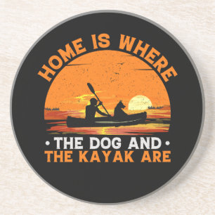 Hemmet är där Hund och Kayak är Underlägg