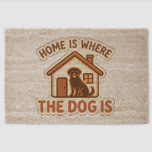 Hemmet är där hunden är söt present till djurägare