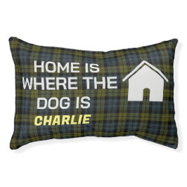 Hemmet är där hunden bor monogram namn husdjursbäd