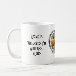 Hemmet är där jag är med dig Anpassningsbarna Foto Kaffemugg