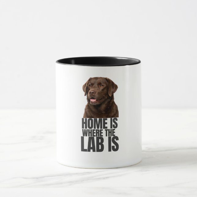 Hemmet är där Labbet är Kaffemugg (Center)