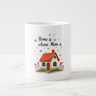Hemmet är där Mamma är - den sötade Mor-dagen i Jumbo Mugg