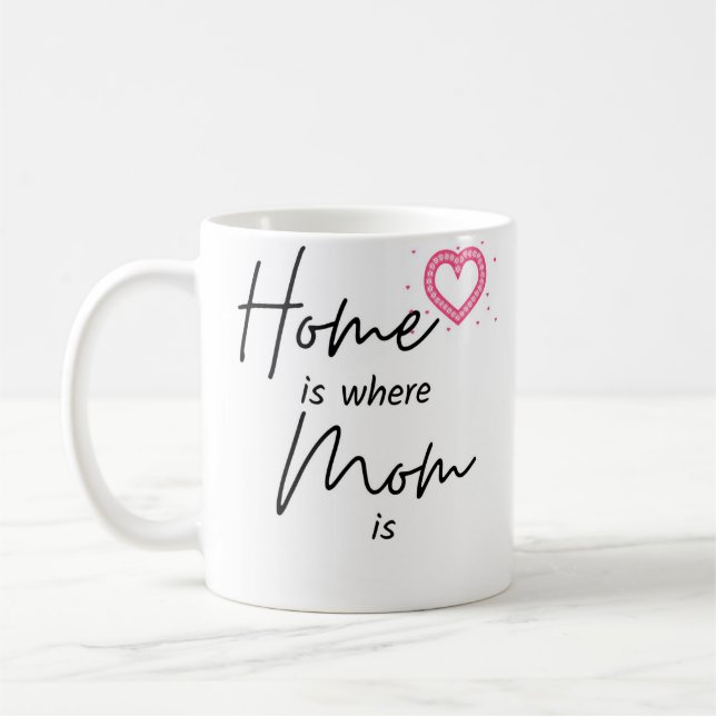 Hemmet är där Mamma är Kaffemugg (Vänster)