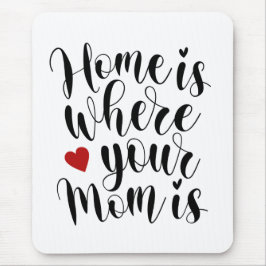 Hemmet är där Mamma är Mors dag | Mousepad Musmatta