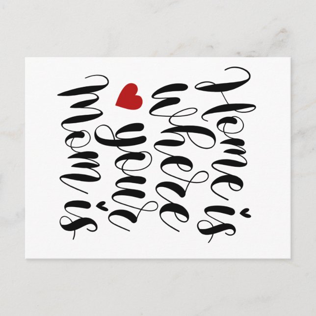 Hemmet är där Mamma är Mors dag | vykort (Framsida)