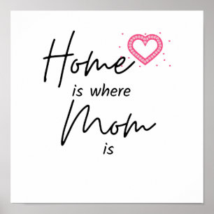 Hemmet är där Mamma är Poster