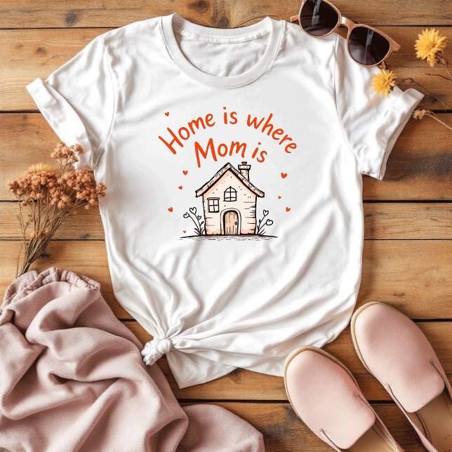 Hemmet är där Mamma ligger | Den minimalistiska Mo T Shirt (Skapare uppladdad)