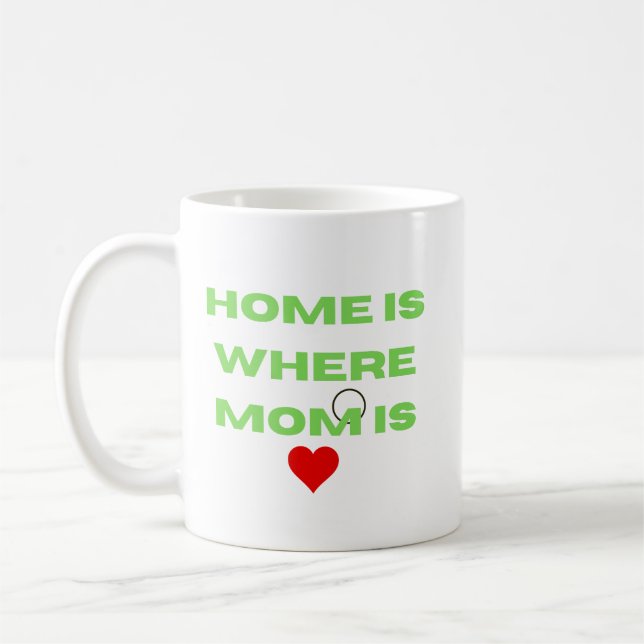 Hemmet är där Mamma ligger Kaffemugg (Vänster)