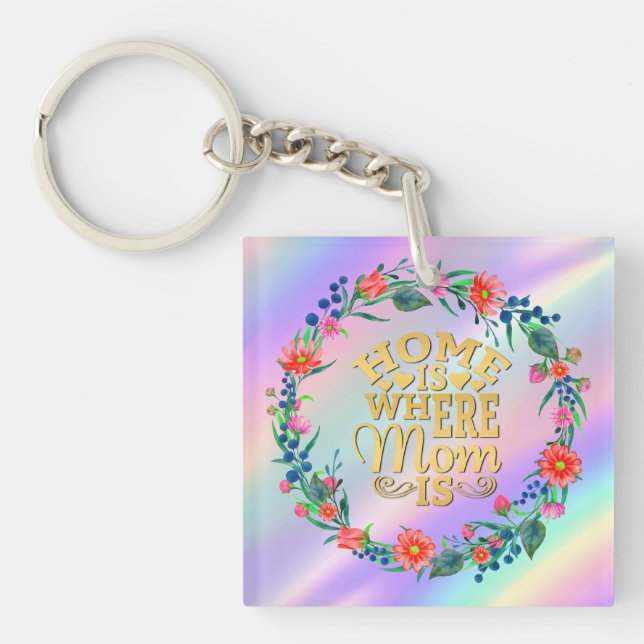 Hemmet är där mamman är present till mors dag (Framsidan)