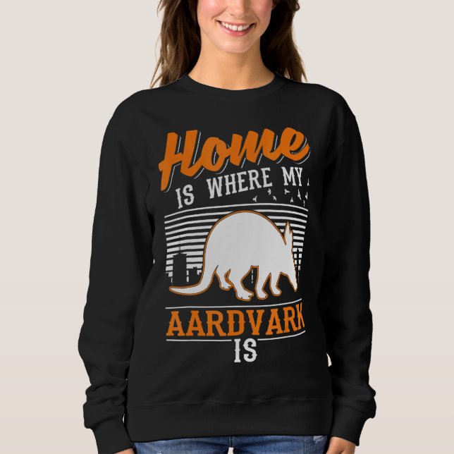 Hemmet är där min Aardvark är Aardvark T Shirt (Framsida)