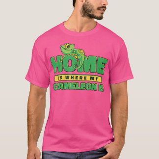 Hemmet är där min Chameleon är Veiled Panther Älsk T Shirt