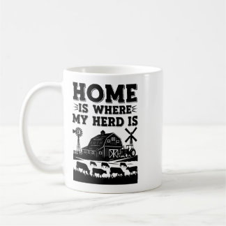 Hemmet är där min hjord är kaffemugg