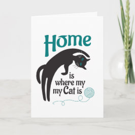 Hemmet är där min katt är kort