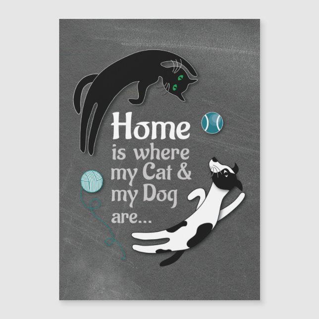 Hemmet är där min katt och min Hund finns (Framsida)