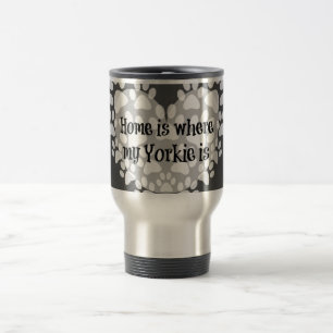 Hemmet är där min Yorkie är citerad Resemugg