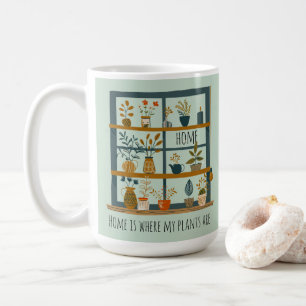 Hemmet är där mina växter finns Plantor Kaffemugg