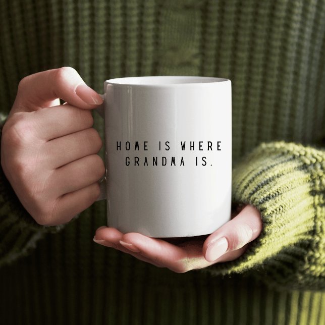 Hemmet är där mormor är kaffemugg (Skapare uppladdad)