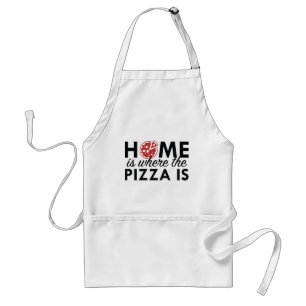 Hemmet är där Pizza är Förkläde