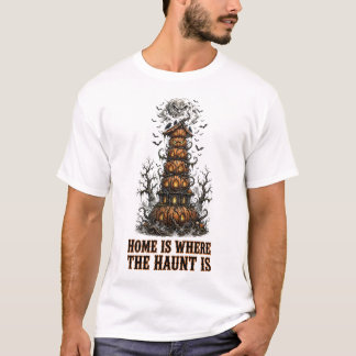 Hemmet är där spöket är Skjorta Rolig Halloween T Shirt