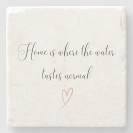 Hemmet är där vatten smakar normalt stenunderlägg