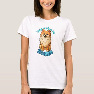 Hemmet är där vi kramas - Söt Pomeranian Fluffig T Shirt