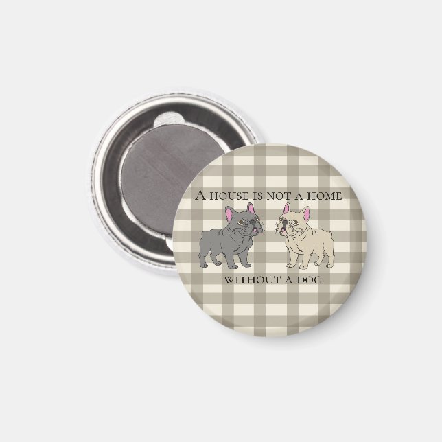 Hemmet är inte hemma utan en hund magnet (Front/Back)