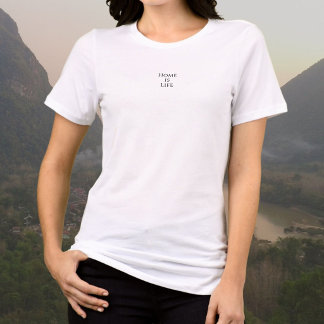 Hemmet är livet, ren minimalism t shirt
