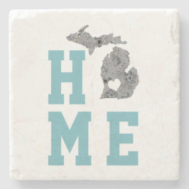 Hemmet är Michigan i den Underbara Sjöar-staten Stenunderlägg