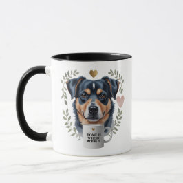 Hemmet är min Hund - Rottweiler Kärlek Mugg 11oz