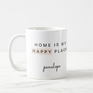 Hemmet är Min Lycklig Ställe med Namn Kaffemugg
