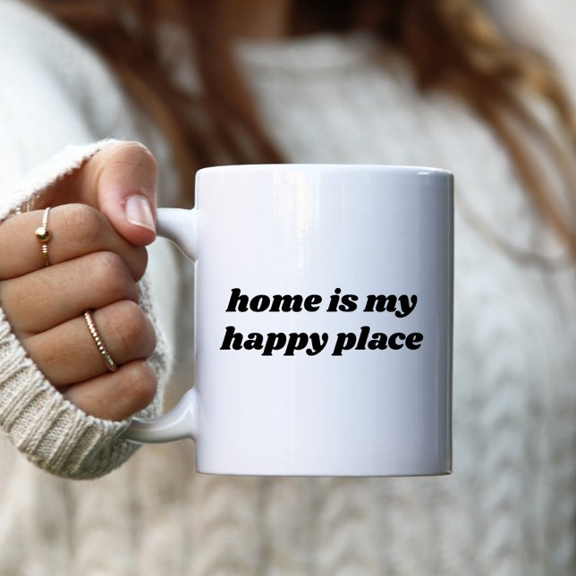 Hemmet är min lyckliga plats Kaffe Mugg (Skapare uppladdad)