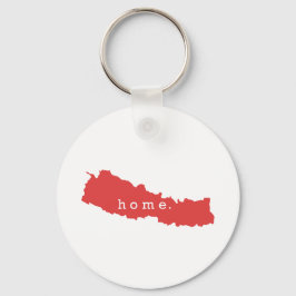Hemmet är Nepal Nyckelring