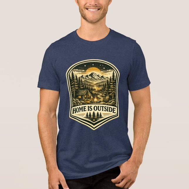 HEMMET ÄR UTANFÖR T SHIRT (Framsida)