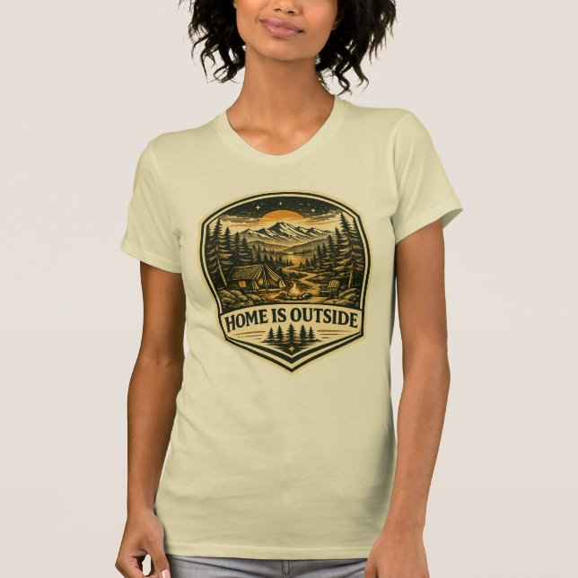 HEMMET ÄR UTANFÖR T SHIRT (Framsida)