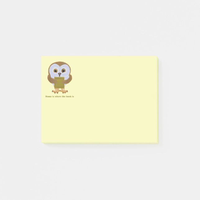 Hemmet är var boken är post-it block (Framsida)