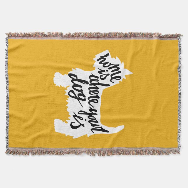 Hemmet är var din hund är filt (Framsidan)