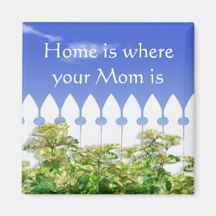 Hemmet är var din mamma är citationsteckenmagnet magnet