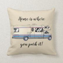 Hemmet är var du parkerar som det Motorhome kudder