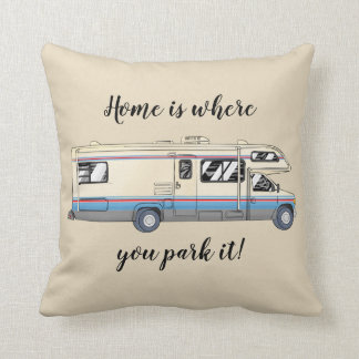Hemmet är var du parkerar som det Motorhome kudder Kudde