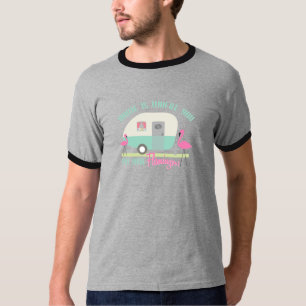 Hemmet är var du sätter ditt Retro släp för Tee Shirt