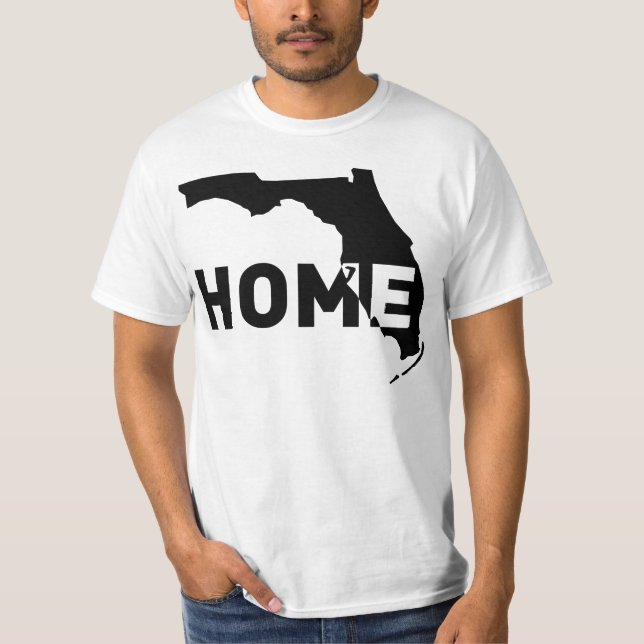 Hemmet är var Florida är T-shirt (Framsida)