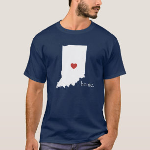 Hemmet är, var hjärtan är - Indiana Tee Shirt