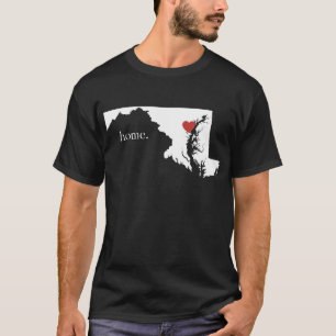 Hemmet är, var hjärtan är - Maryland Tee