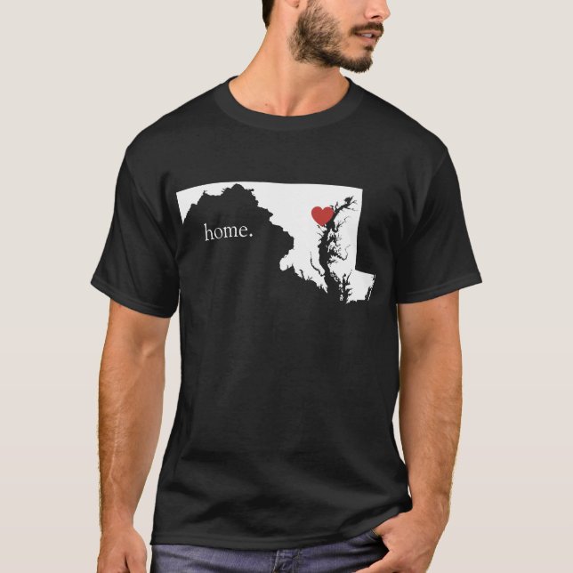 Hemmet är, var hjärtan är - Maryland Tee (Framsida)