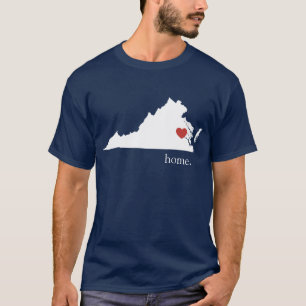 Hemmet är, var hjärtan är - Virginia T-shirt