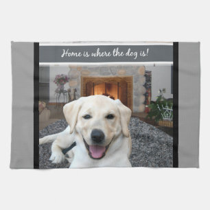 Hemmet är var hunden är kökshandduk