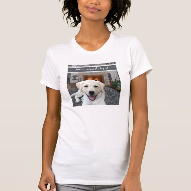 Hemmet är var hunden är tee shirt (Framsida)